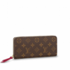 LOUIS VUITTON MONOGRAM CANVAS CLEMENCE WALLET FUCHSIA - M60742