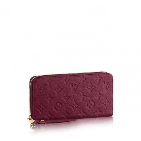 LOUIS VUITTON MONOGRAM EMPREINTE LEATHER ZIPPY WALLET AUR - M60549